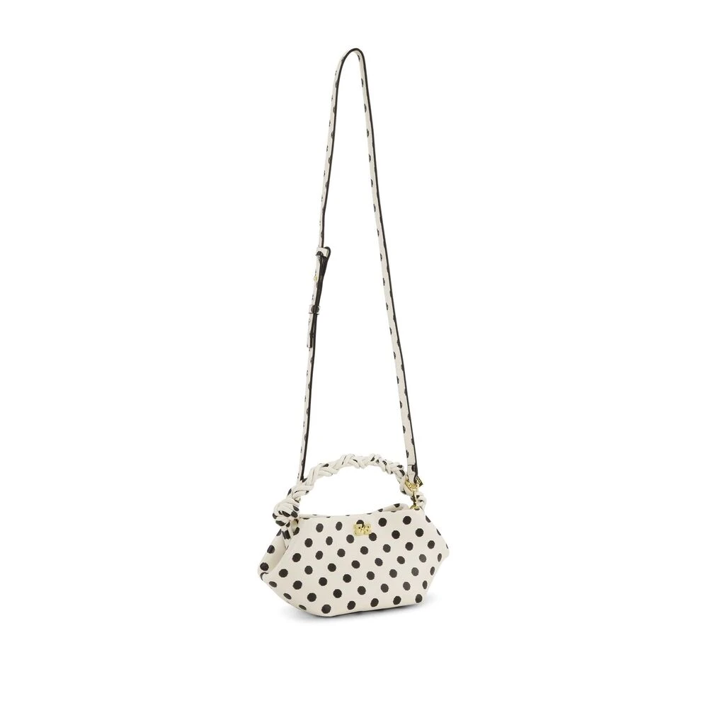 Ganni Witte Draaigreep Schoudertas Multicolor Dames