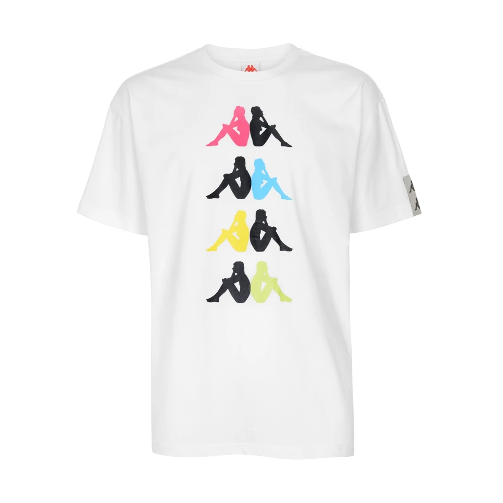 Kappa Korte Mouw T-shirt White Heren