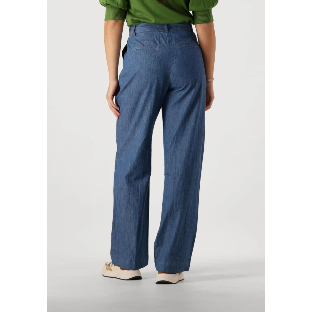 Minus Blauwe Straight Leg Jeans voor Dames Blue Dames