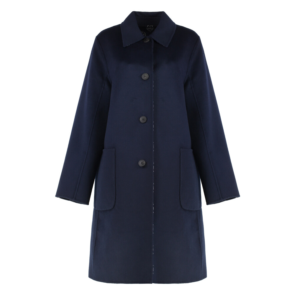 Tory Burch ネイビー ツイード ロングコート Tory Burch Coats • Shop Coats from Tory Burch online at Miinto