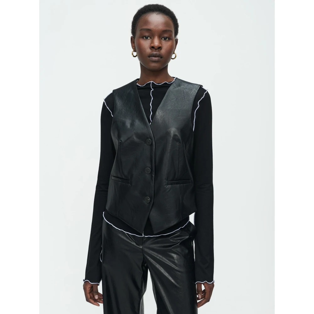 Jane Lushka Erik Vest Black Dames