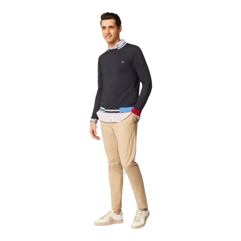 Harmont & Blaine Trui met ronde hals Gray Heren