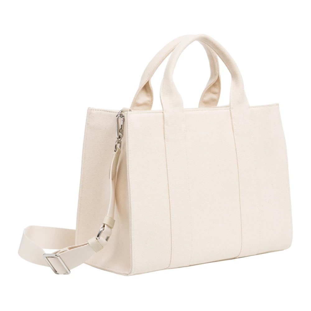 Karl Lagerfeld Gestreepte Tote tas met verstelbare band White Dames