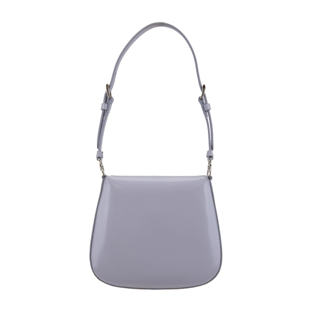 Prada Geborsteld leren handtas magnetische knoop Purple Dames