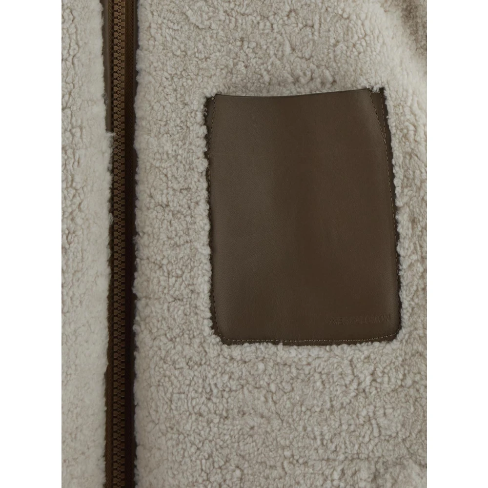 Yves Salomon Omkeerbare Lam Bontjas White Heren