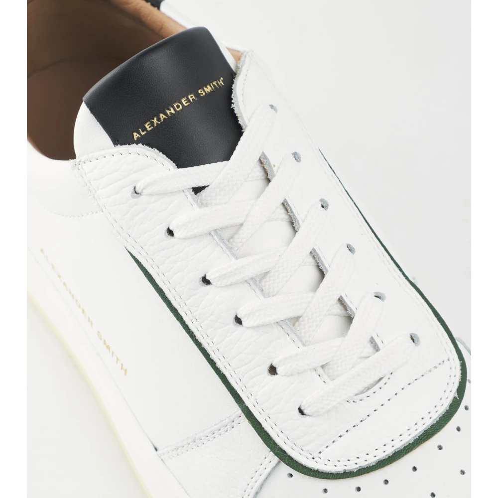 Alexander Smith Witte Groene Sneaker White Heren