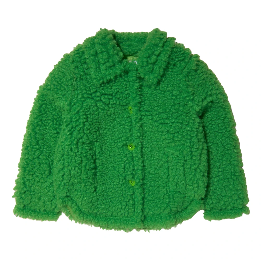 Stand Studio Girls Green Luxury Faux Fur Mini Coat