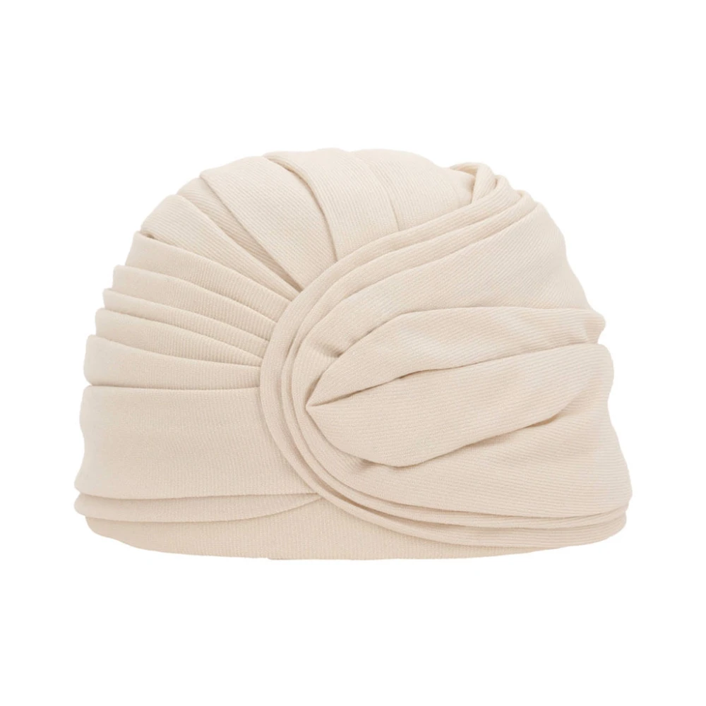 Valentino Garavani Elegant Sidens Turban Hårband Beige, Dam