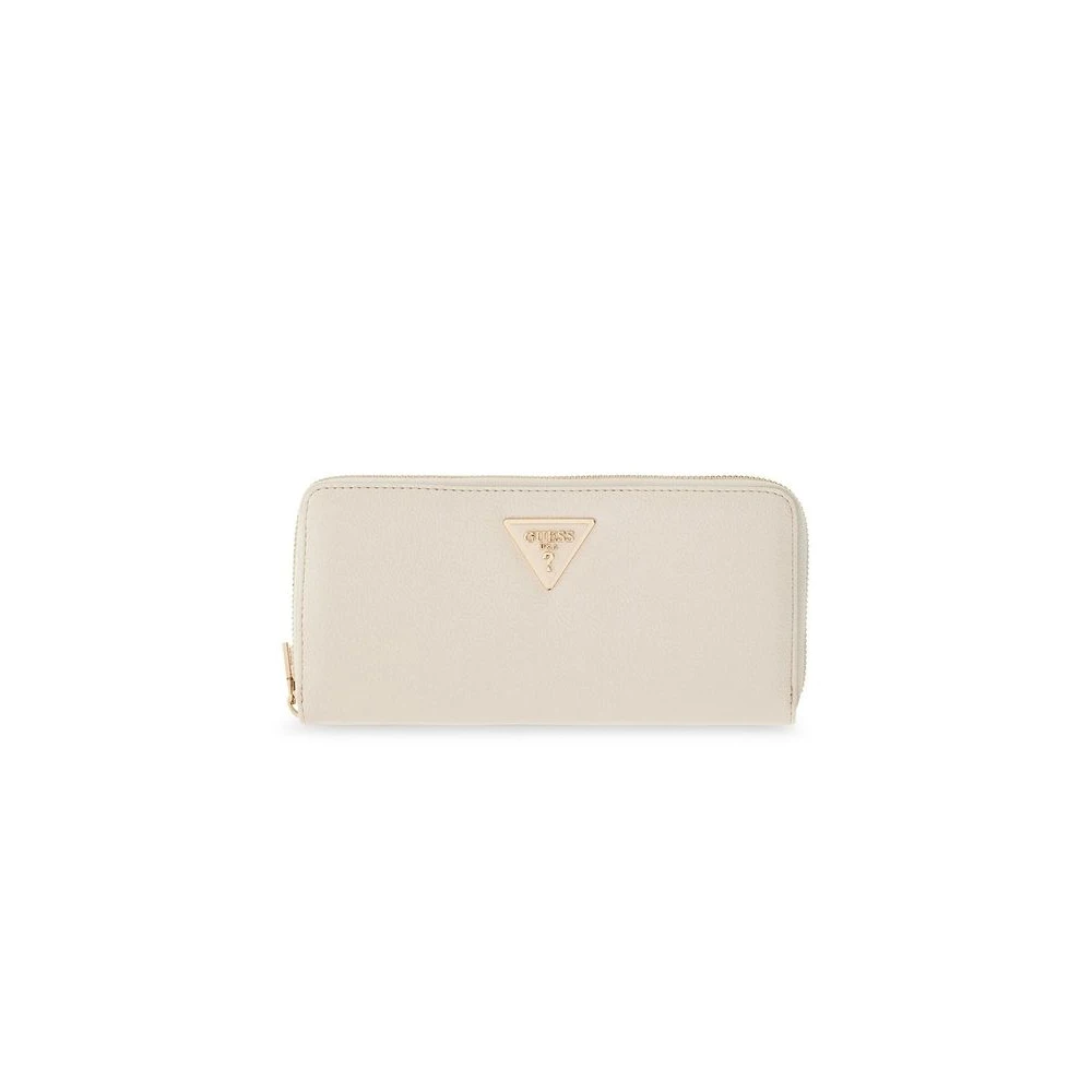 Guess White Wallets & Cardholders, Female, One Size, Laurel Ii Slg Large Zip Around