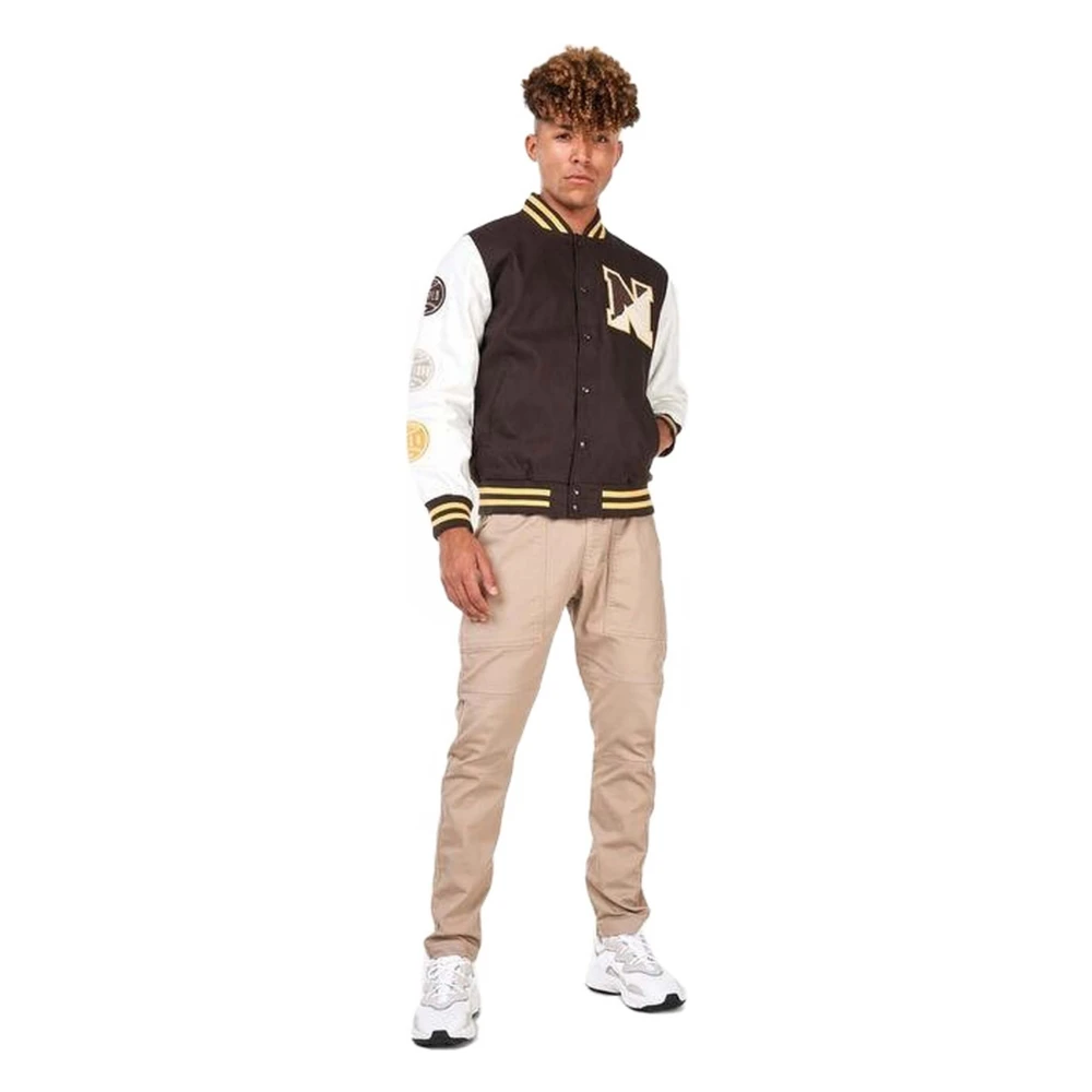 new era Heritage Varsity Jacket Brown Heren