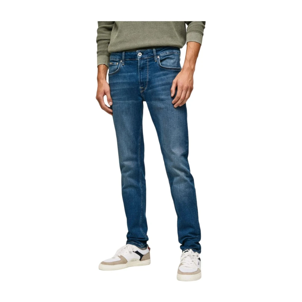 Pepe Jeans Men's Blue Slim-Fit Jeans - Slim Fit Jeans - W30 L32 - Jeans