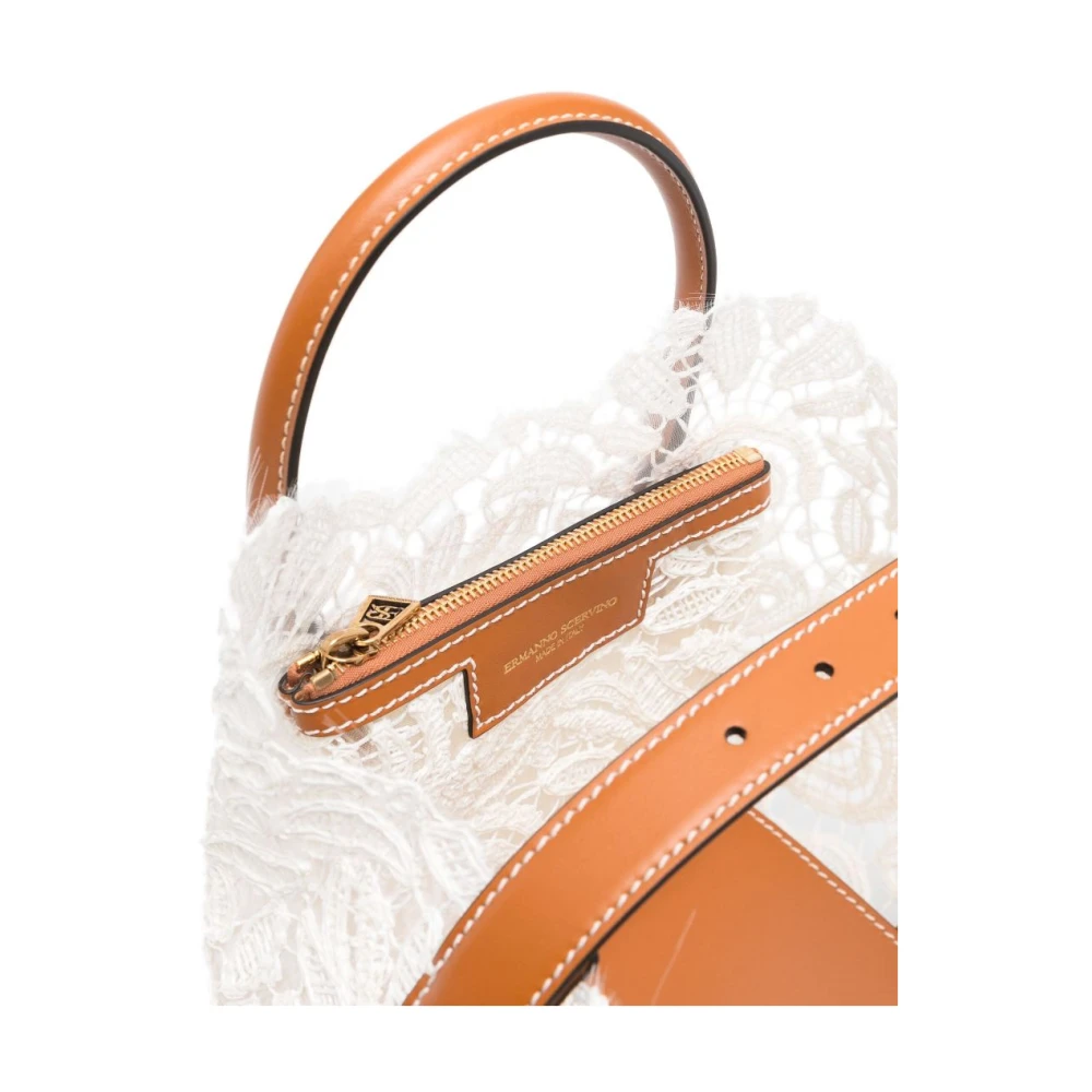 Ermanno Scervino Witte Shopper Tas White Dames