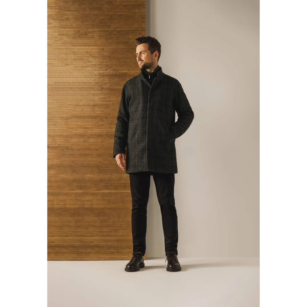State of Art Stijlvolle Manteljas Black Heren