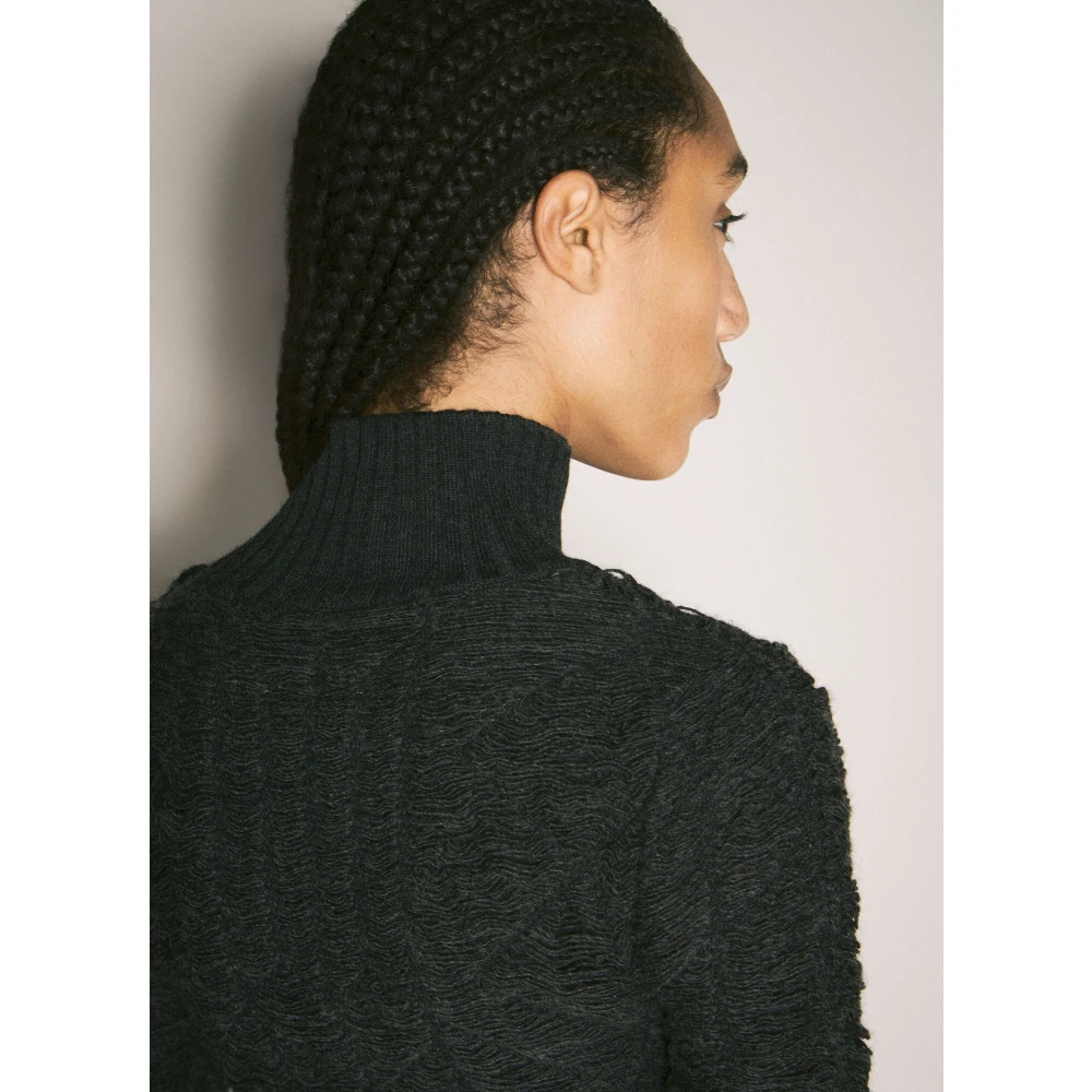 MM6 Maison Margiela Wol wollen trui met turtleneck Gray Dames