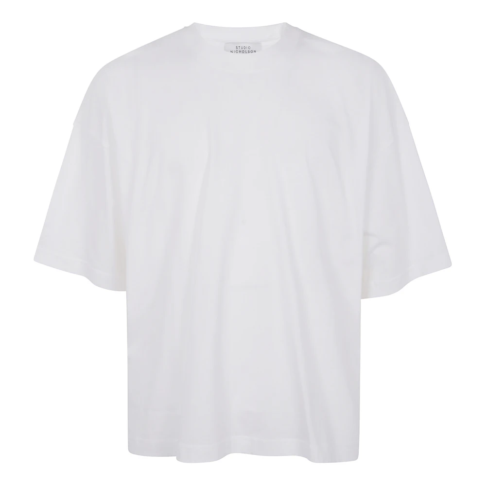 Studio Nicholson Korte Mouw T-shirt White Heren