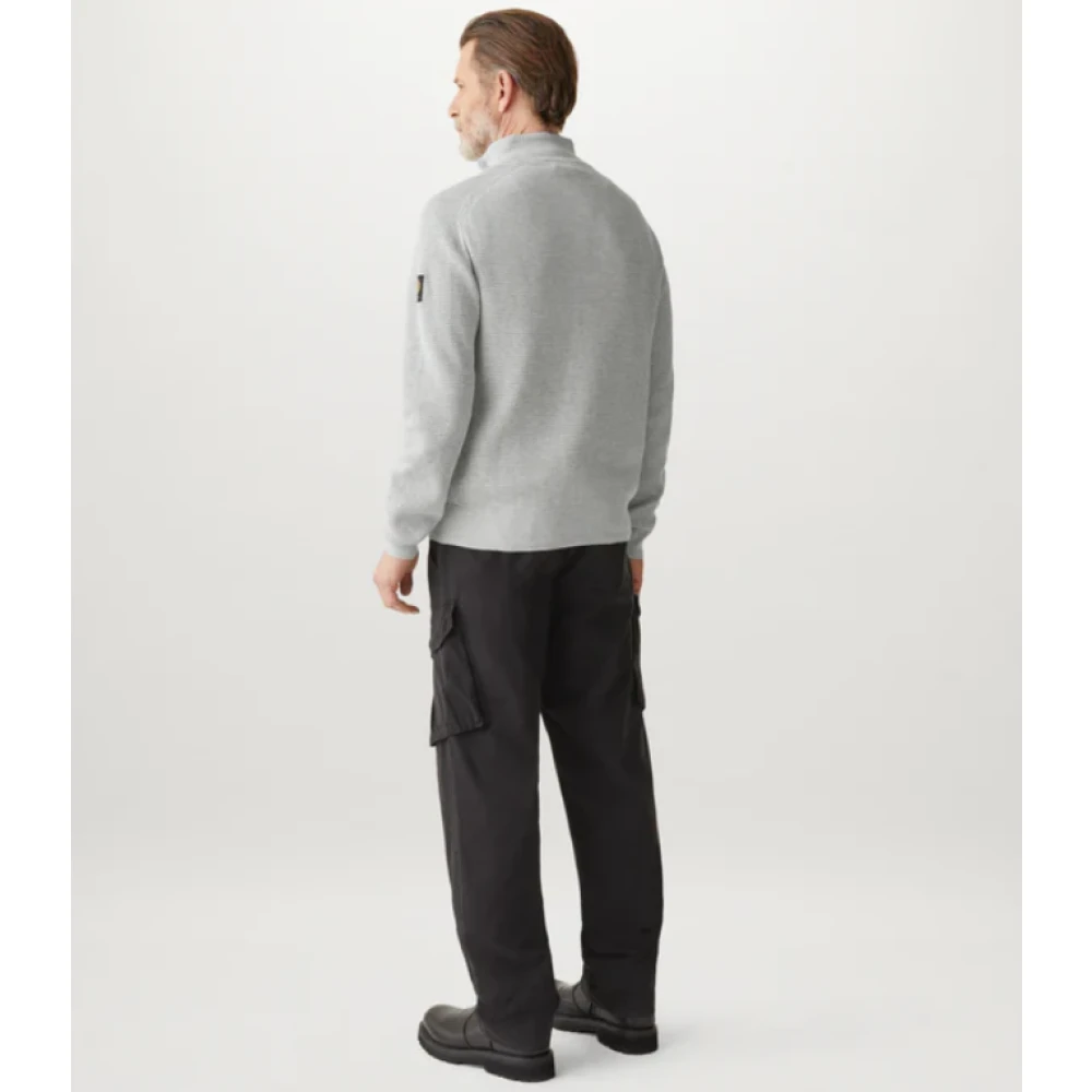 Belstaff Lichtgrijs Quarter Zip Jumper Gray Heren