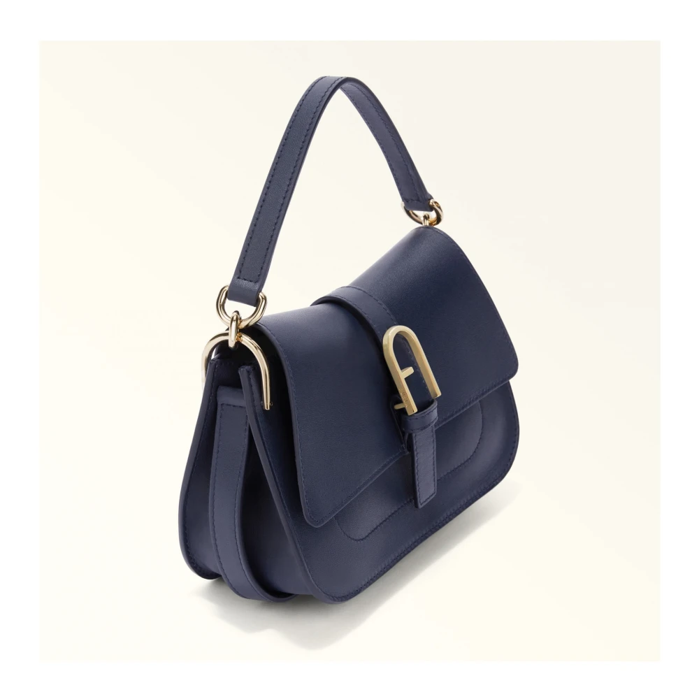 Furla Mini Leren Handtas Mediterrane Blauw Blue Dames
