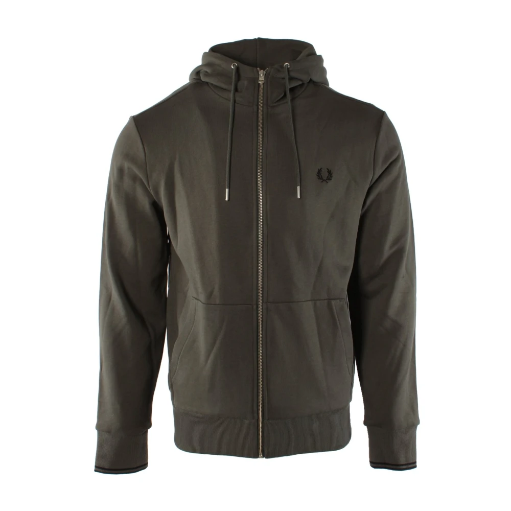 Fred Perry Groene Katoenen Vest voor Heren Green Heren