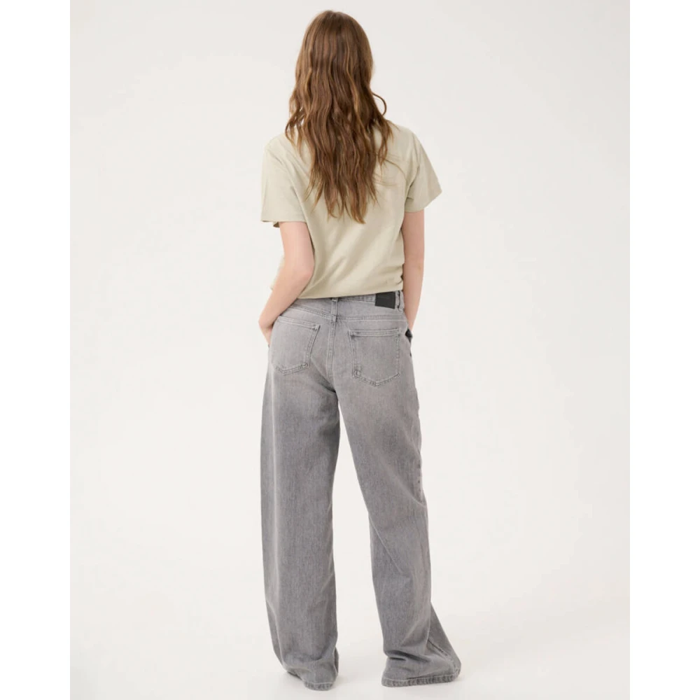 My Essential Wardrobe Hoge Wijde Jeans TusaMW Stijl Gray Dames