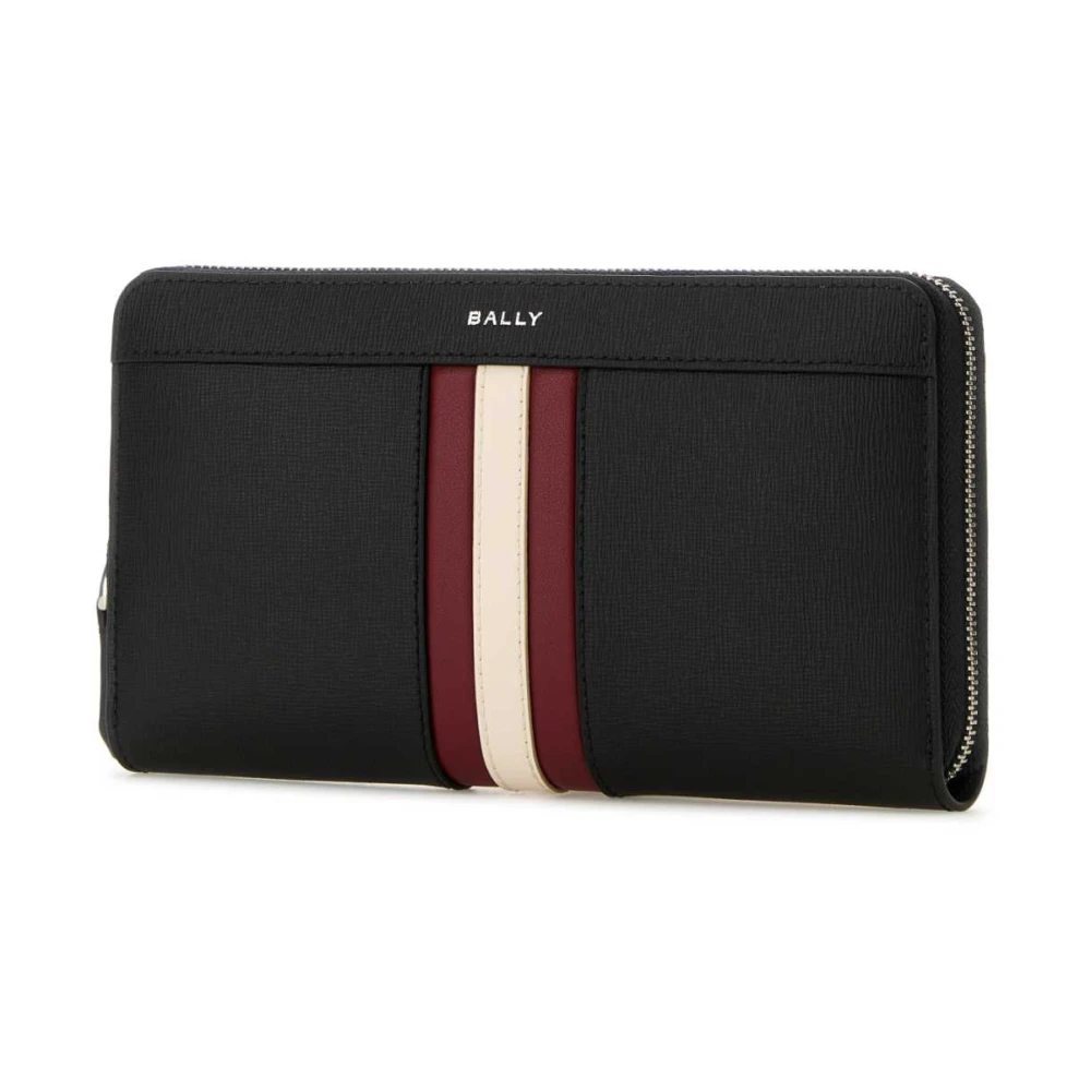 Bally Klassieke Zwarte Leren Portemonnee Black Heren