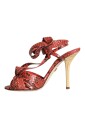 exotic-coral-leather-high-heel-sandals