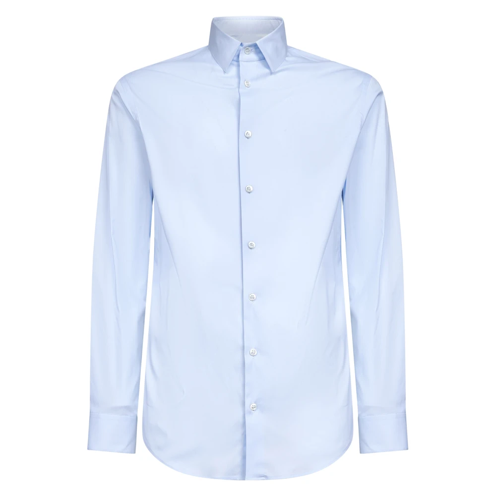 Giorgio Armani Men's Blue Icon Slim Fit Shirt Small