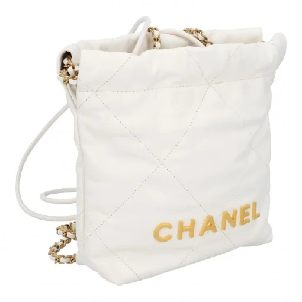 Chanel Vintage Pre-owned Leather chanel-bags White Dames