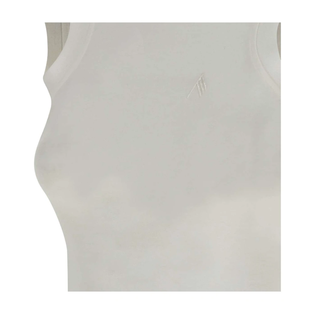 The Attico Witte Katoenen Tanktop Italië White Dames