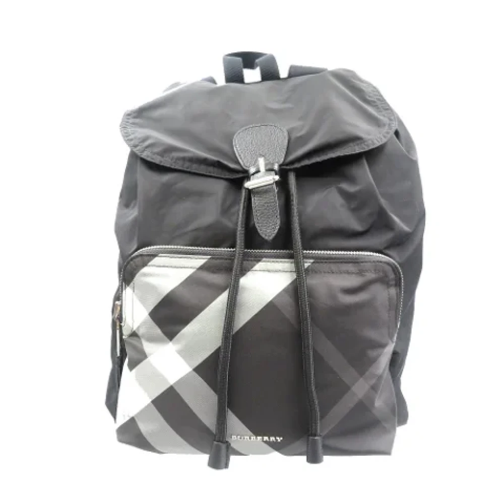 Burberry Vintage Pre-owned Leather backpacks Black Dames