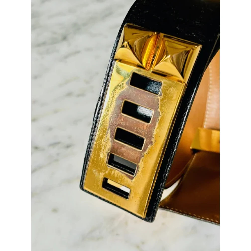 Hermès Vintage Pre-owned Leather belts Black Dames