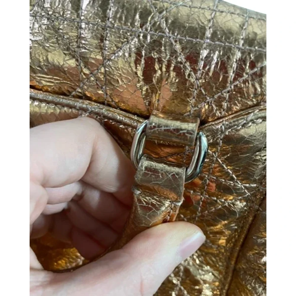 Dior Vintage Pre-owned Leather dior-bags Yellow Dames