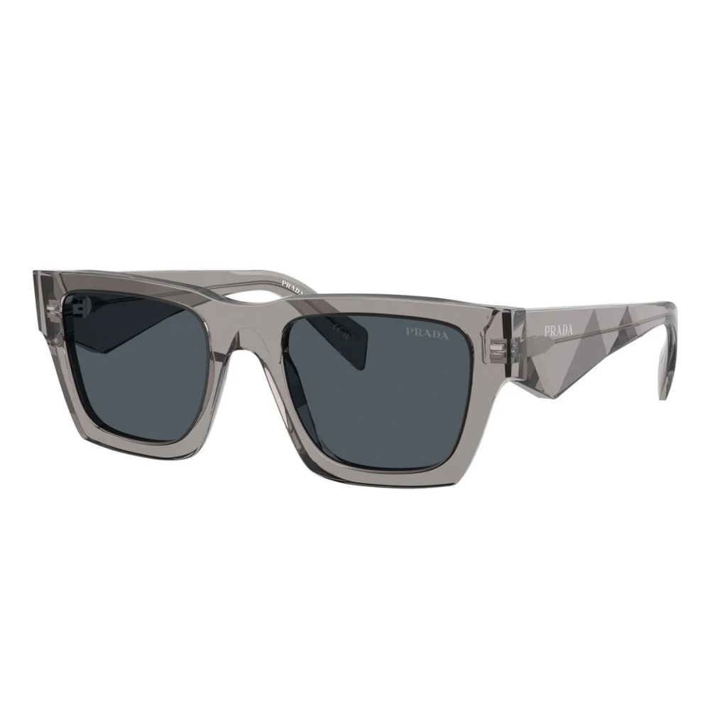 Prada Men's Gray Stylish Sunglasses With Dark Grey Frame - Sunglasses - 50 Mm - Accessories