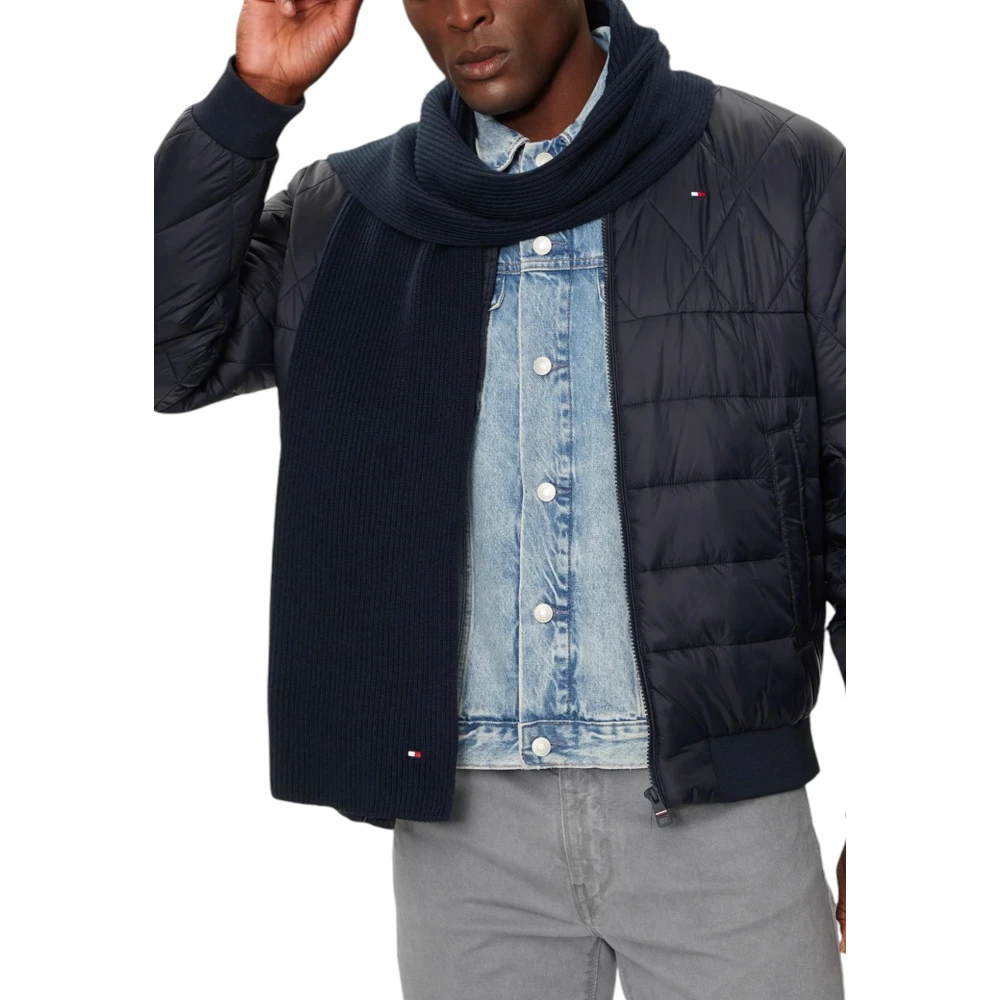 Tommy Hilfiger Herfst Winter Heren Sjaals en Handschoenen Collectie Blue Heren