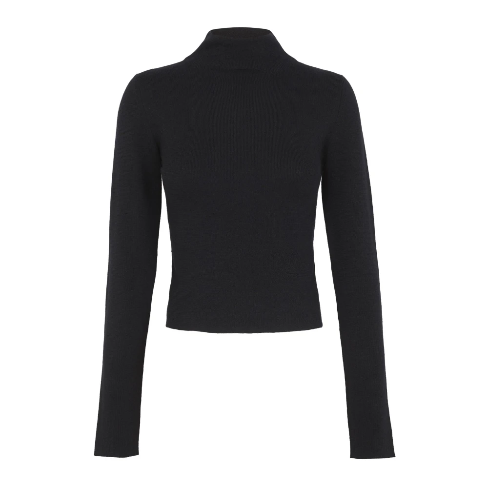 Cortana Black Fio- Cashmere Knit Top - Female - Cashmere Knitwear - Xs - Knitwear