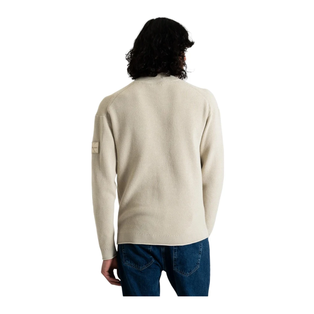 Calvin Klein Jeans Crew Neck Sweater Beige Heren