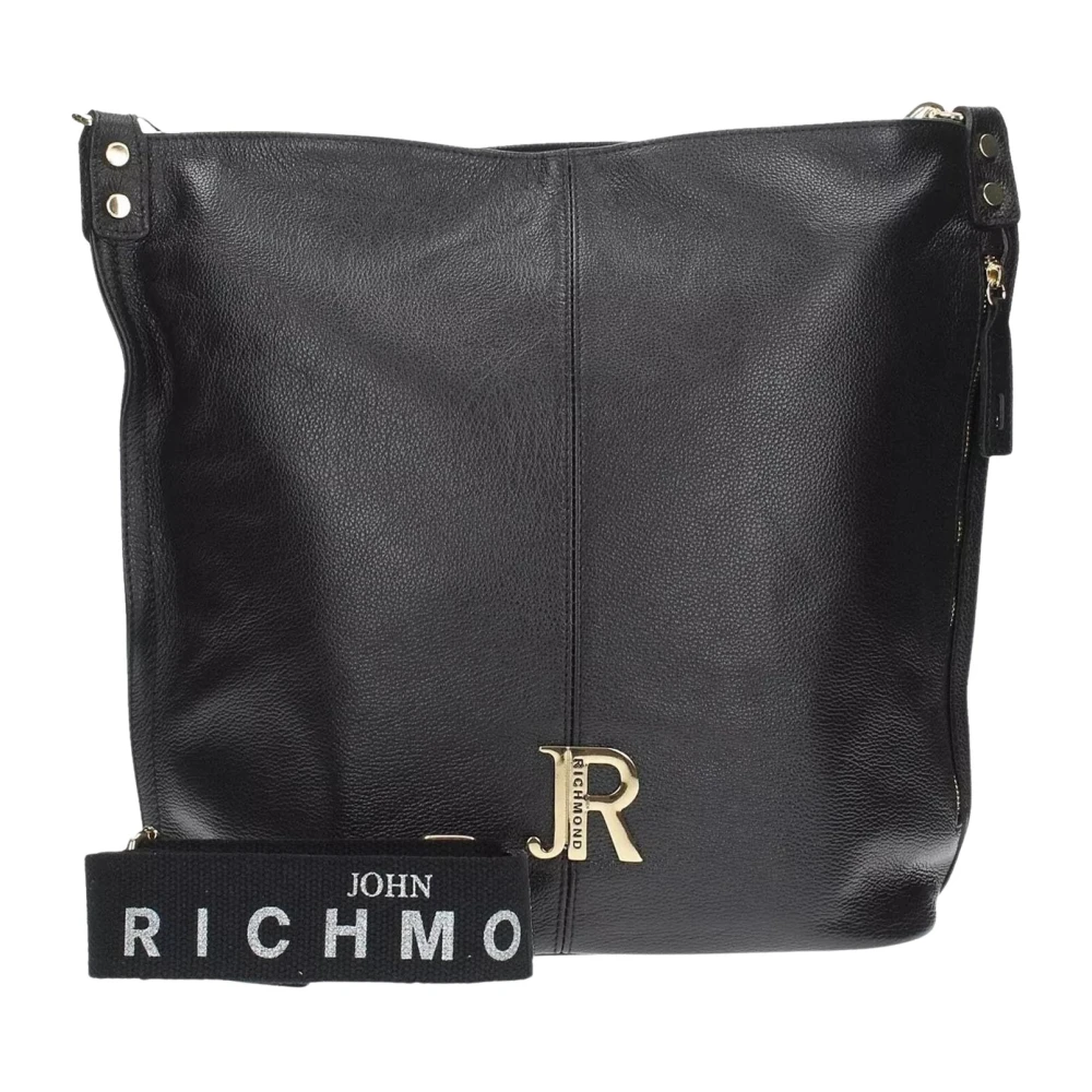 John Richmond Zwarte Shoppingtas met Logo Black Dames