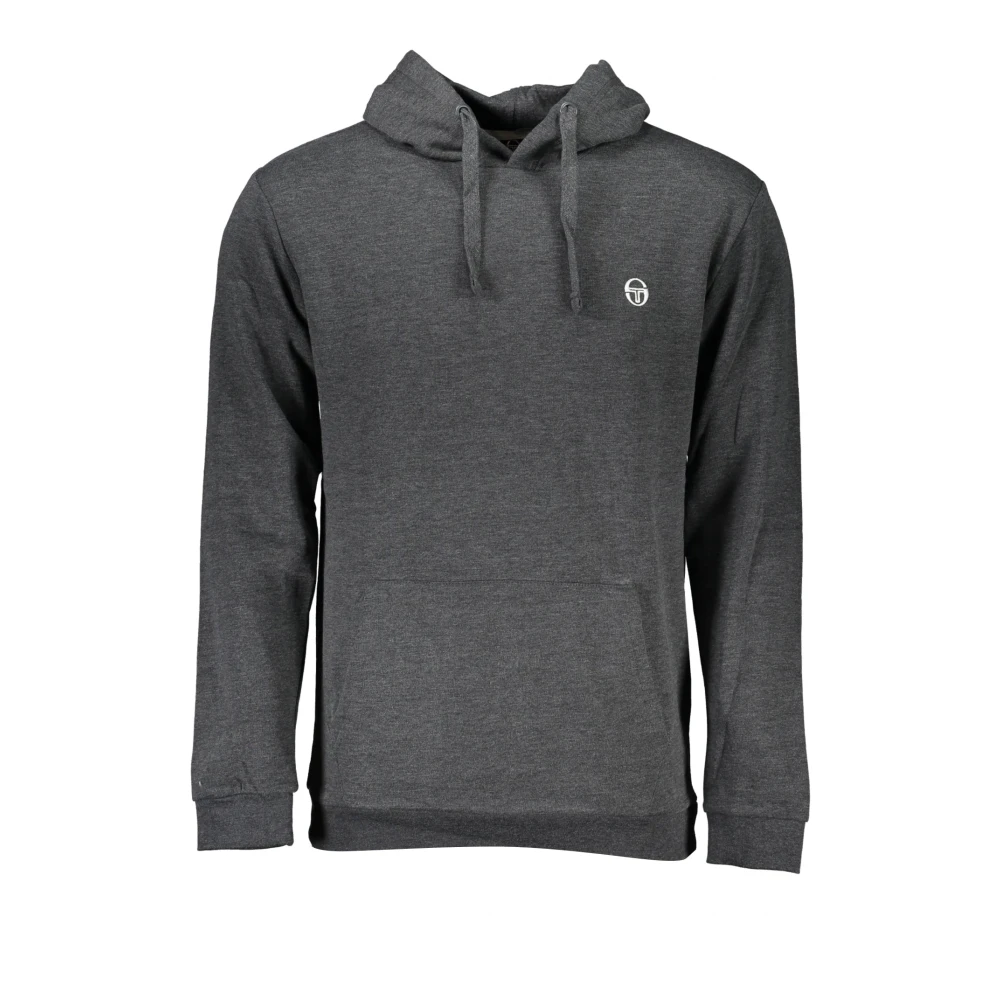 Sergio Tacchini Mannelijk Grijs Hoodies & Sweatvesten Heren, M, Sweatshirt Zonder Rits