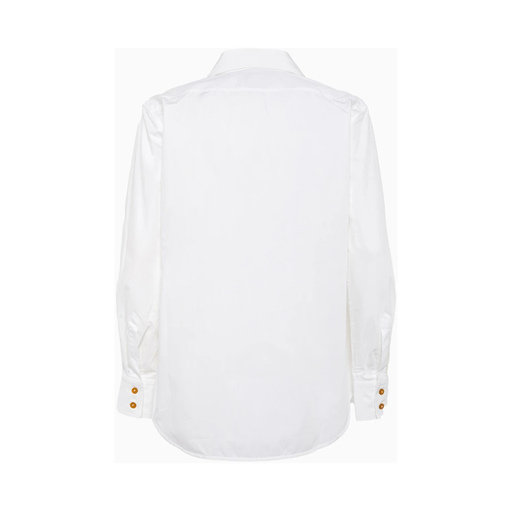 Vivienne Westwood Katoenen Shirt met Maxi Kraag White Dames