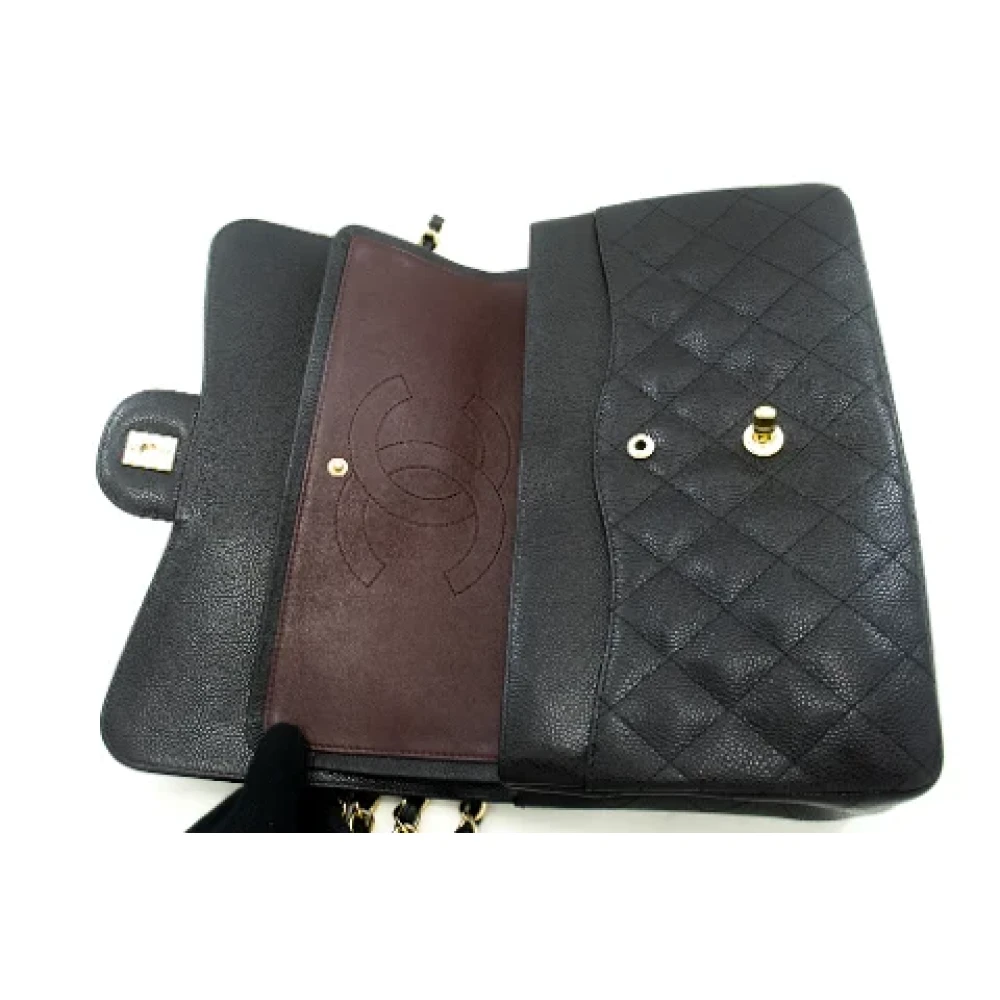 Chanel Vintage Pre-owned Leather shoulder-bags Black Dames