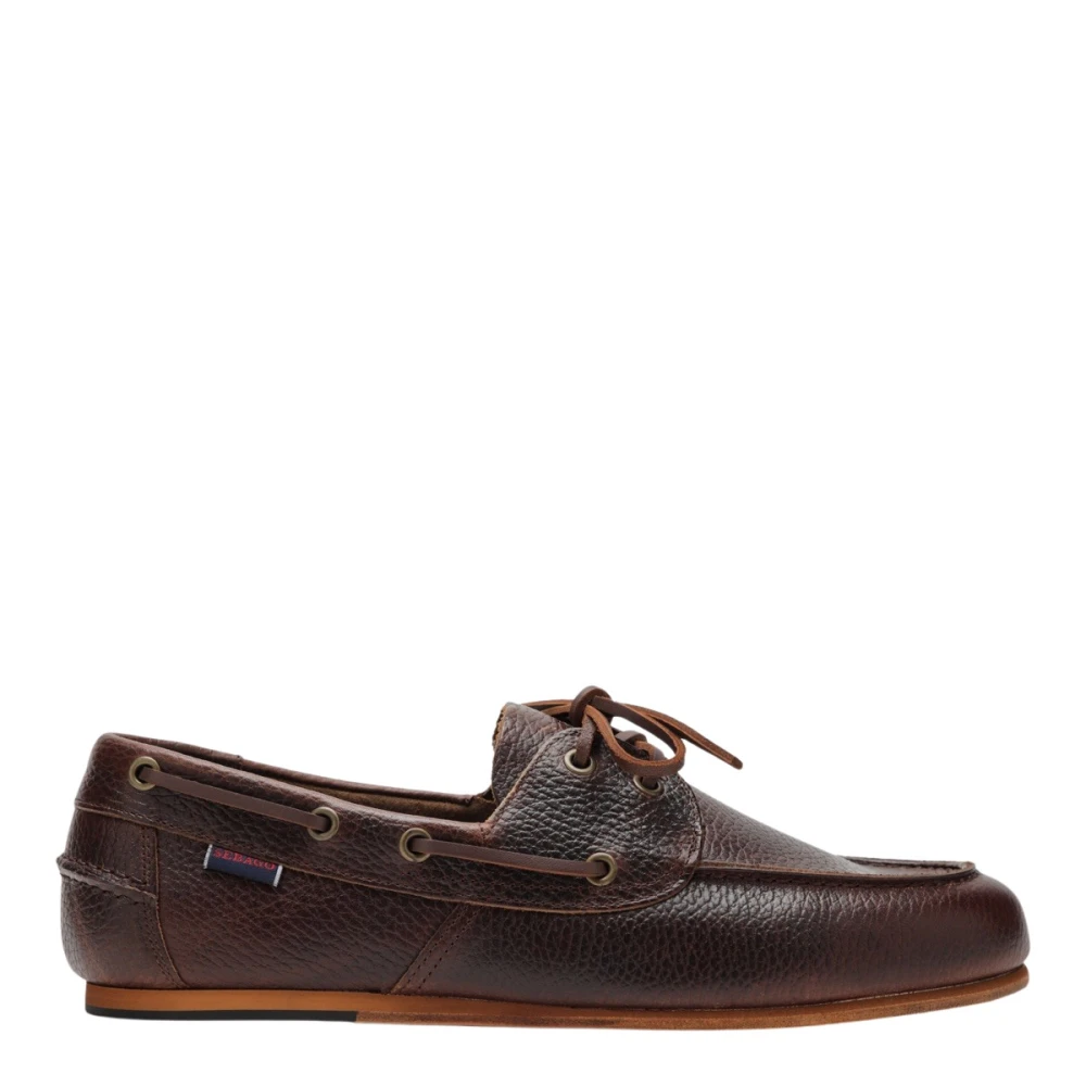 Sebago Owen Tumbled - Male - Boat Shoes - Brown - 7 1/2 Uk - Shoes