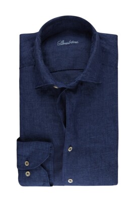 navy-linen-fitted-body-shirt