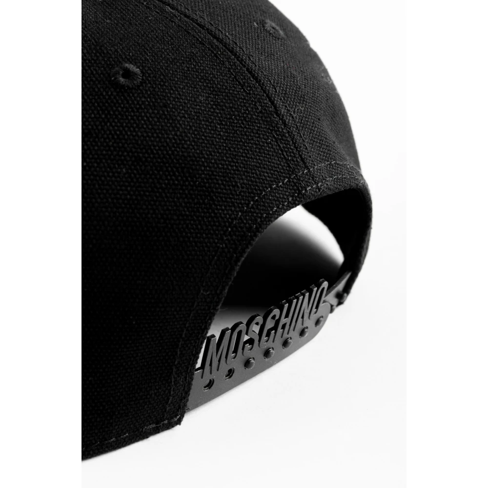 Moschino Contrast Logo Katoenen Trucker Hoed Black Heren