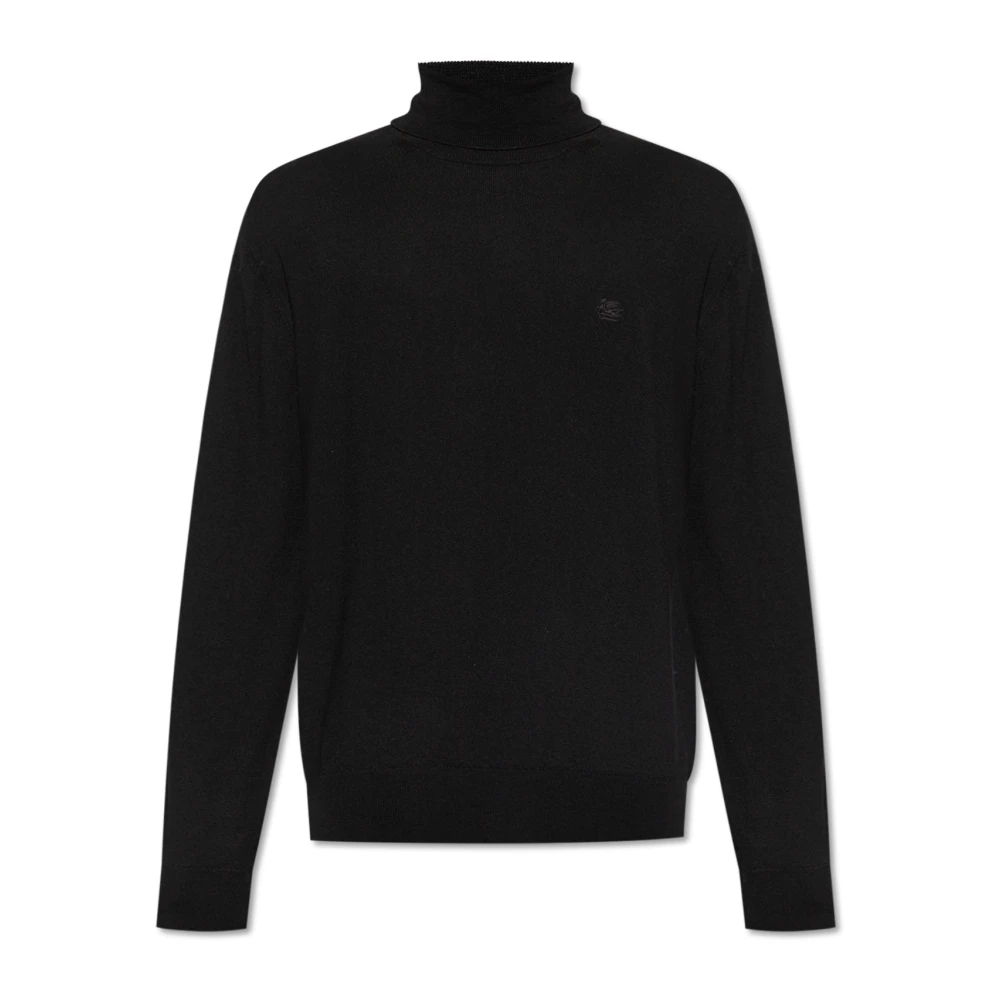 Etro Men's Black Turtlenecks, L, Turtleneck Jumper