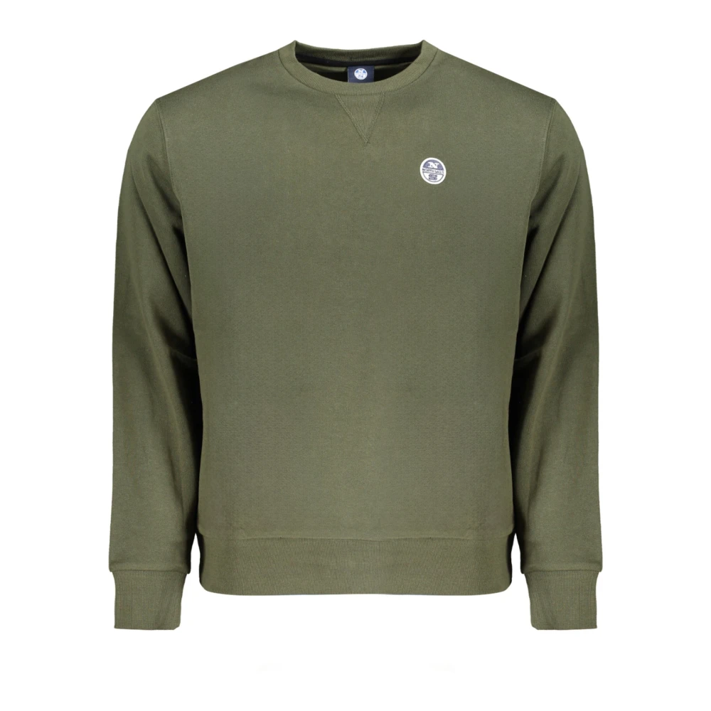 North Sails Groene Sweatshirt met Lange Mouwen en Logo Green Heren