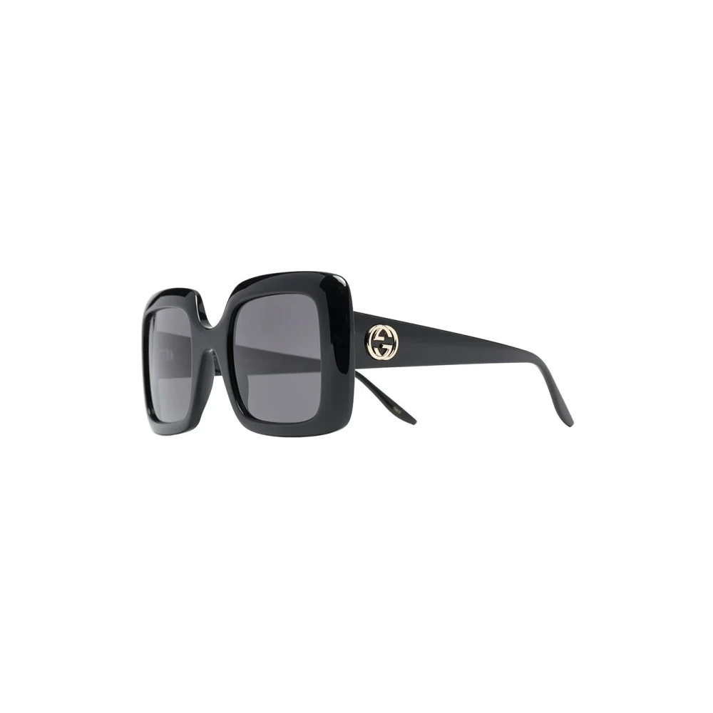 Gucci Women's Black Sunglasses, 52 Mm, Square Sunglasses