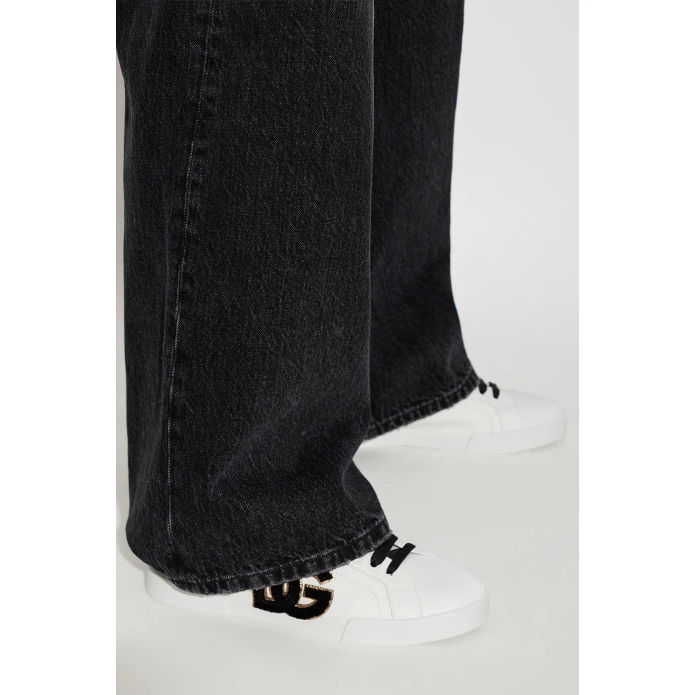 Dolce & Gabbana Leren Sneakers met Logo
