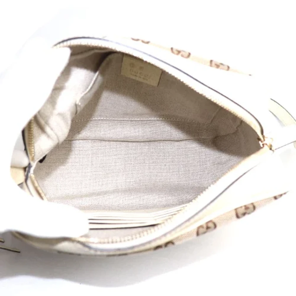 Gucci Vintage Pre-owned Canvas gucci-bags Beige Dames