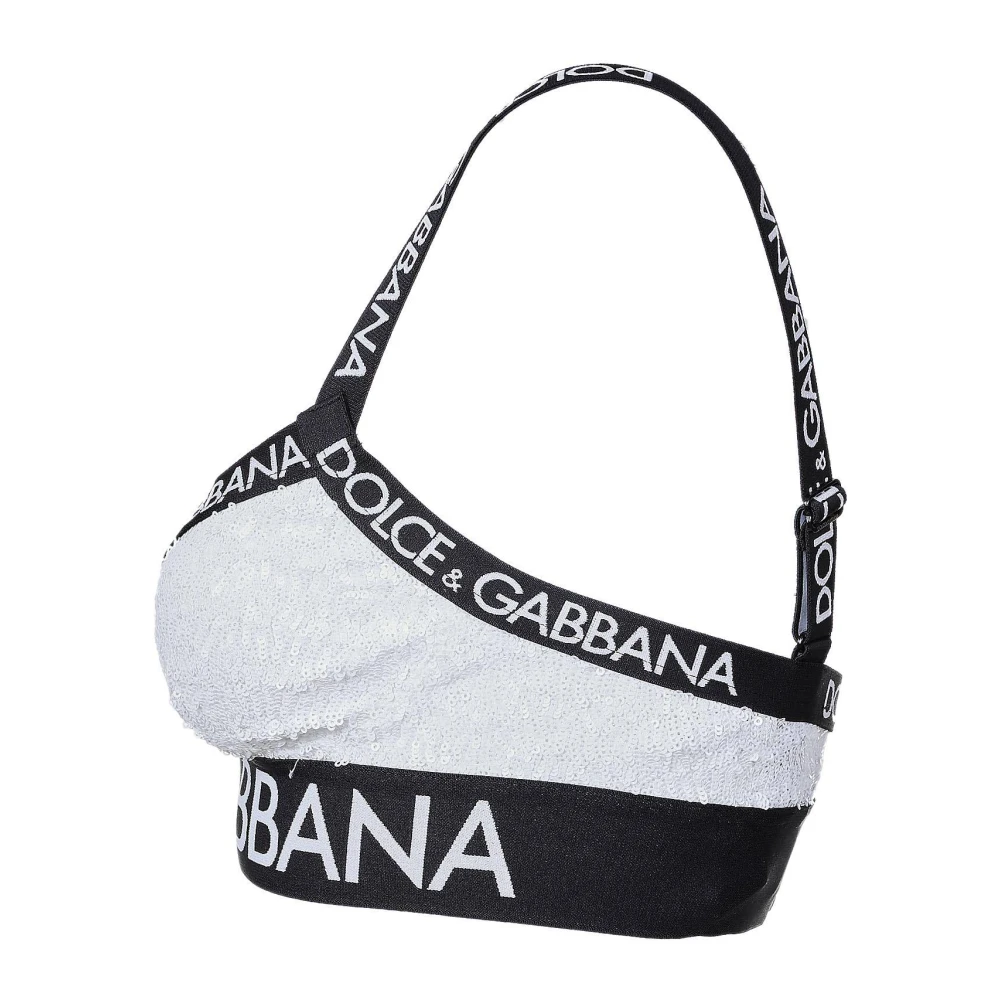 Dolce & Gabbana Sequins Sport BH voor vrouwen Black Dames