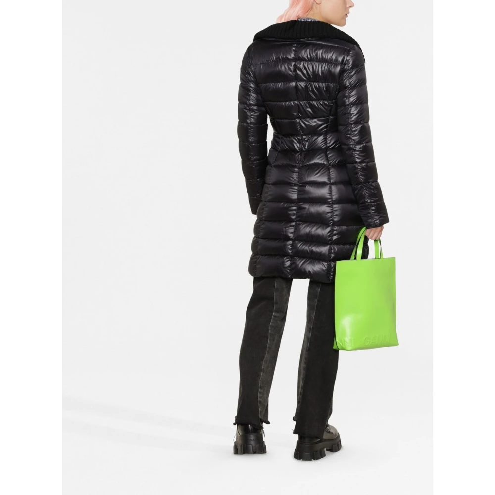Herno Zwarte Gewatteerde Donsjas Black Dames