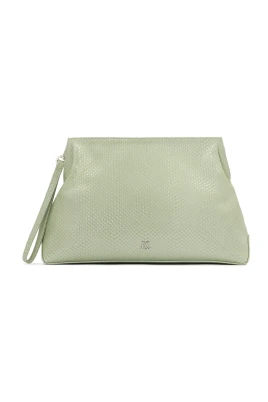 Läder clutch handväska